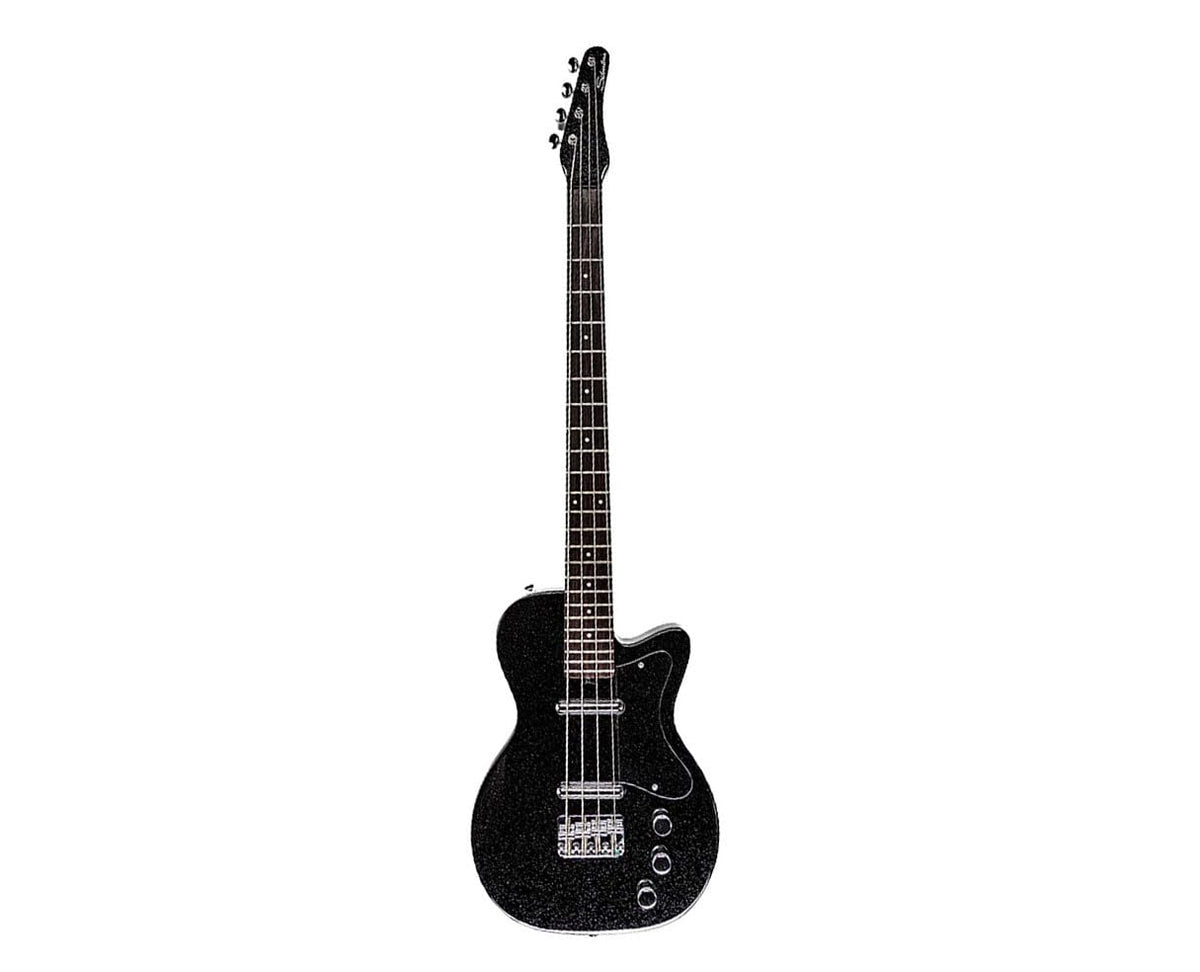 Black Silver Flake Short Scale Bass D3433
