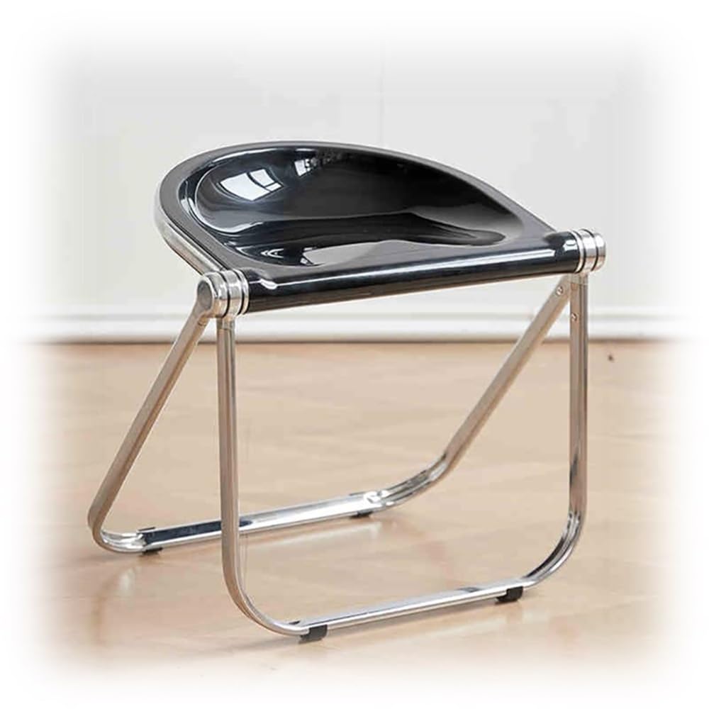 Black Acrylic Folding Chair J2506