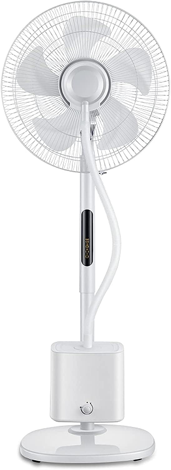 Oscillating Misting Pedestal Fan with Remote Control, 3-Speed, 16-inch, White N61076