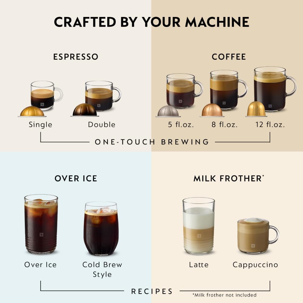 Liquorice Black Coffee Machine with Milk Frother I1533