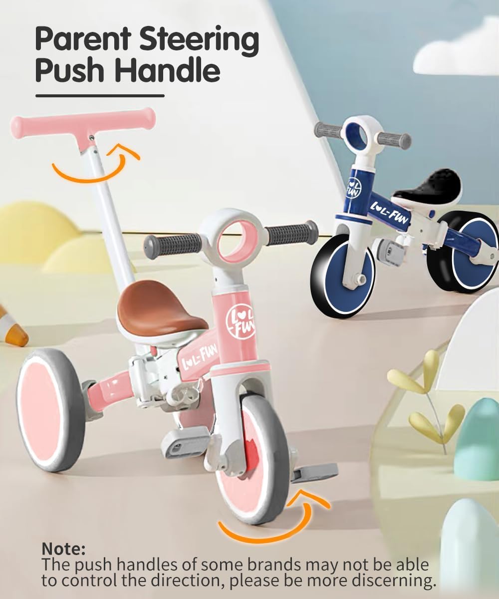 Toddler Balance Bike 5 in 1 Tricycle W118