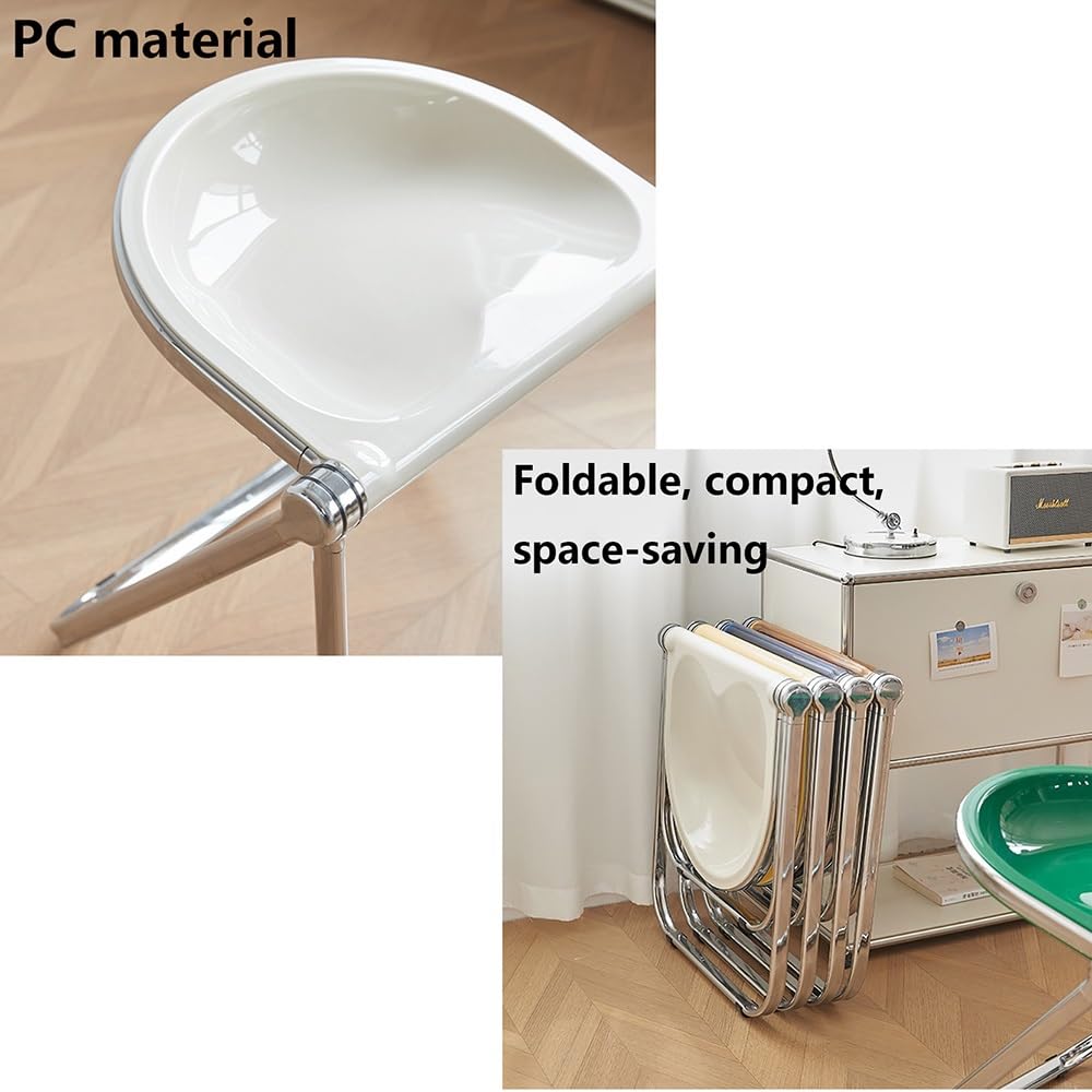 Black Acrylic Folding Chair J2506