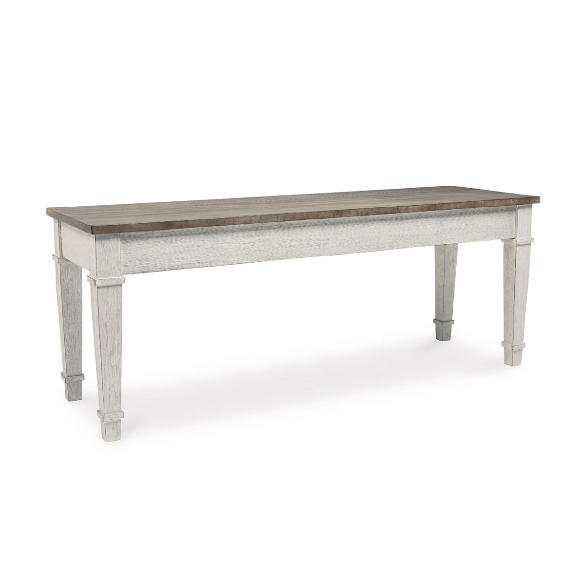 White Light Brown Wood Storage Bench V826