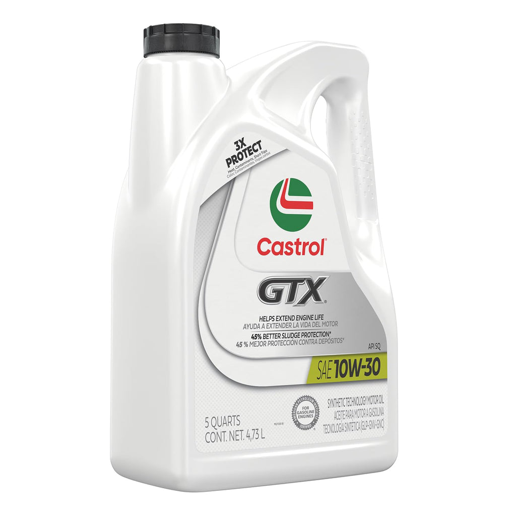 10W-30 Conventional Motor Oil, 5 Quarts V7961