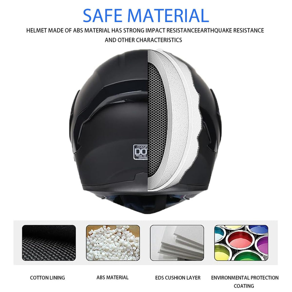 Bluetooth Modular Motorcycle Helmet DOT Approved Dual Visor V670