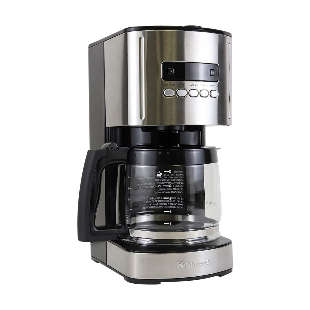 Programmable Drip Coffee Maker with Glass Pot, 12 Cup Black J45120