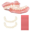 DIY Denture Kit Full Set Top & Bottom Fake Teeth D555