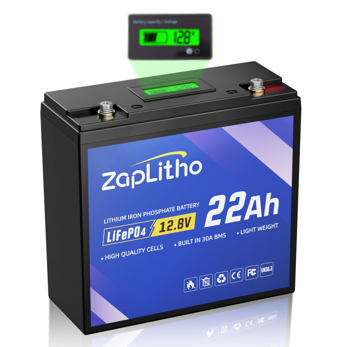 12V 22Ah LiFePO4 Lithium Battery W4700