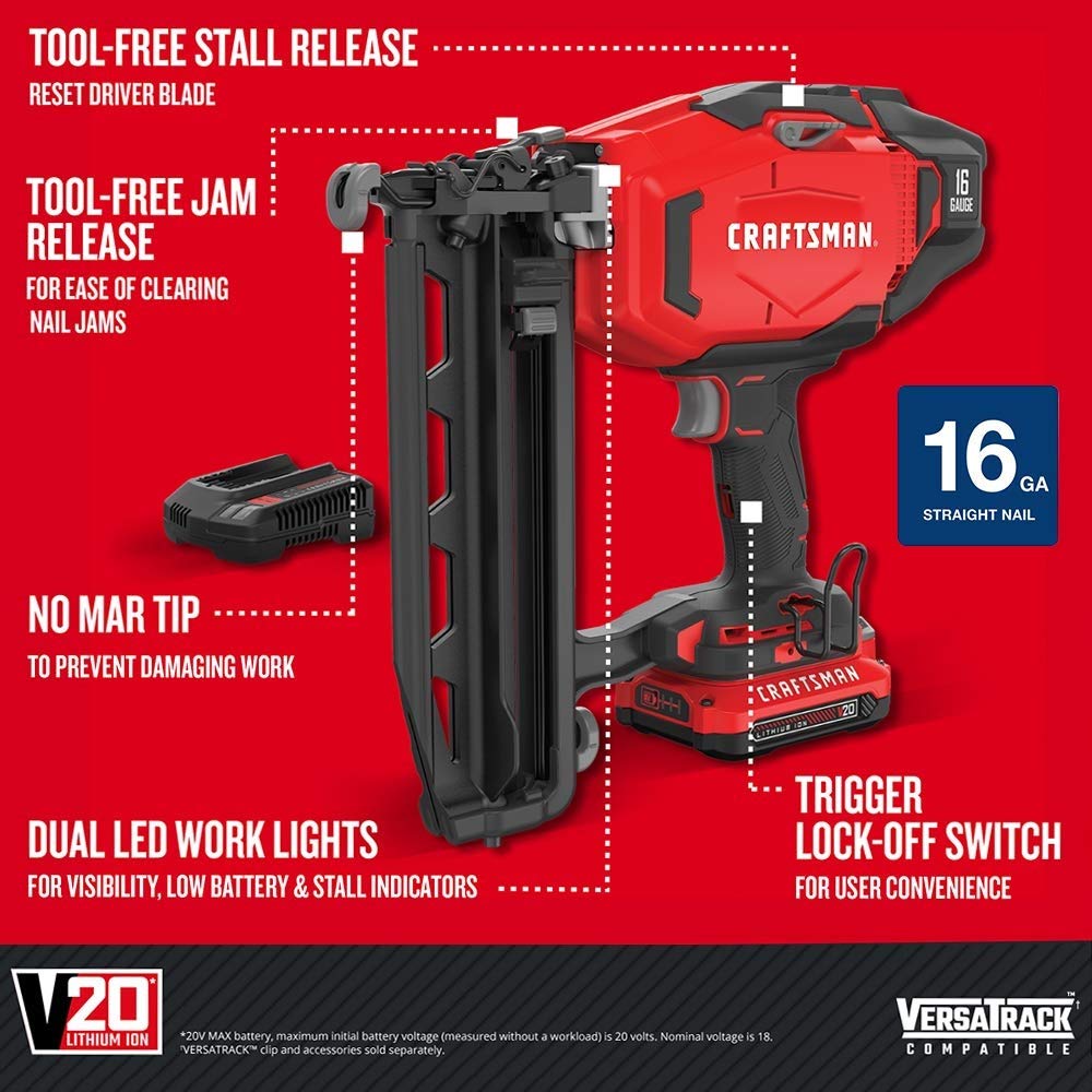 Cordless Finish Nailer Kit 16GA O229075