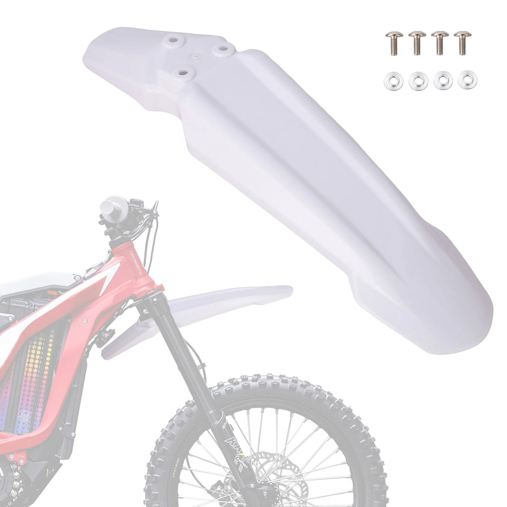 White Dirt Bike & Ebike Front Fender I844