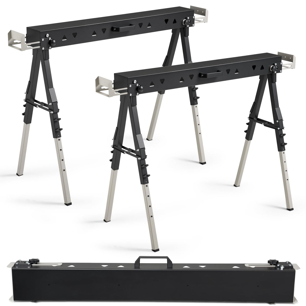 Heavy Duty Folding Sawhorse 2 Pack T6276