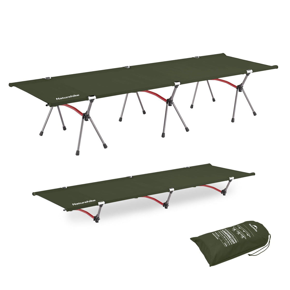 Height Adjustable Ultralight Folding Camping Cot N84434