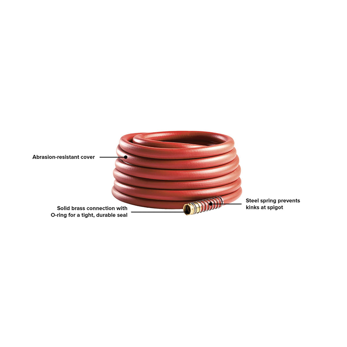 3/4" x 100' Heavy Duty Kink Resistant Garden Hose W858
