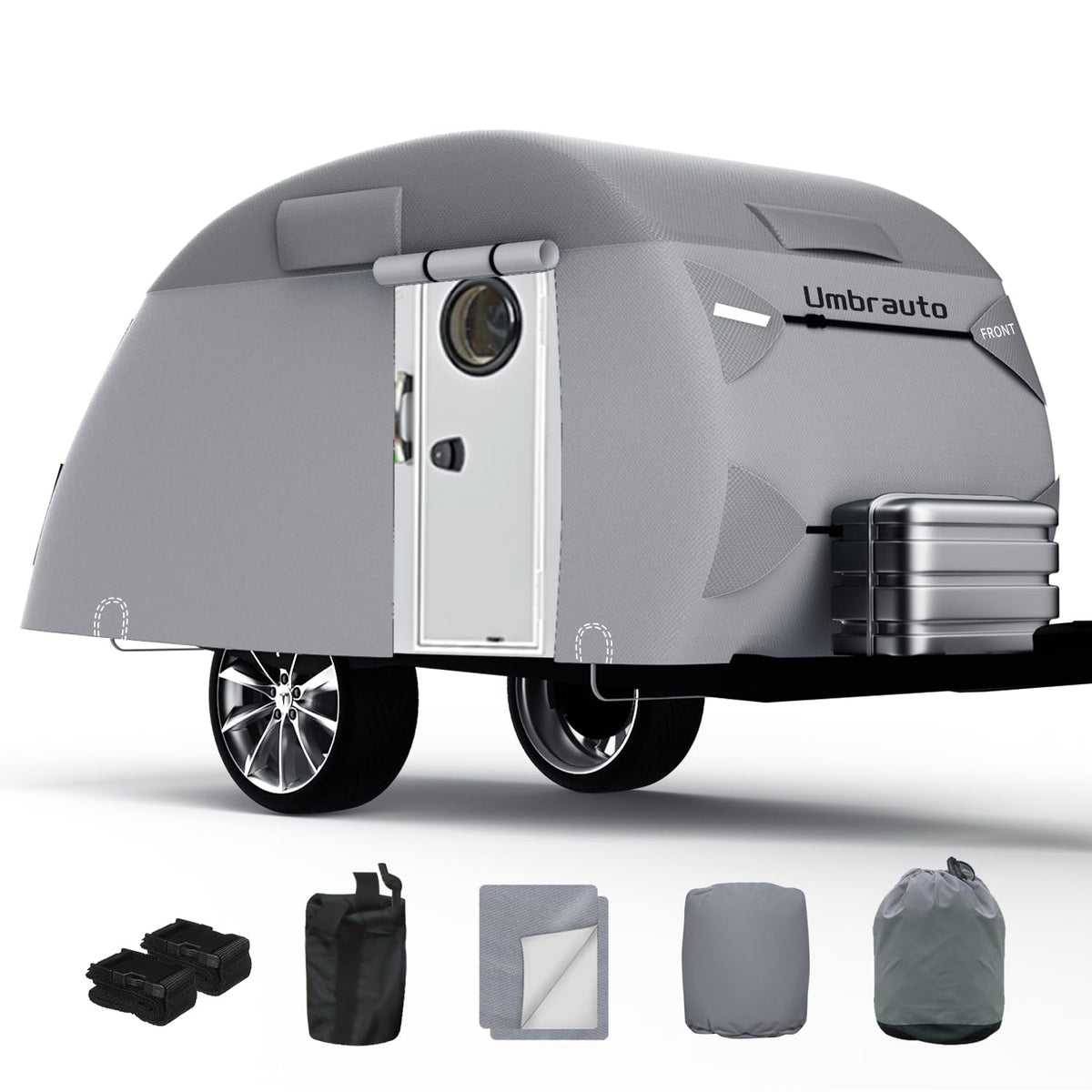 8'-10' 7 Layers Waterproof Travel Trailer Cover D78056