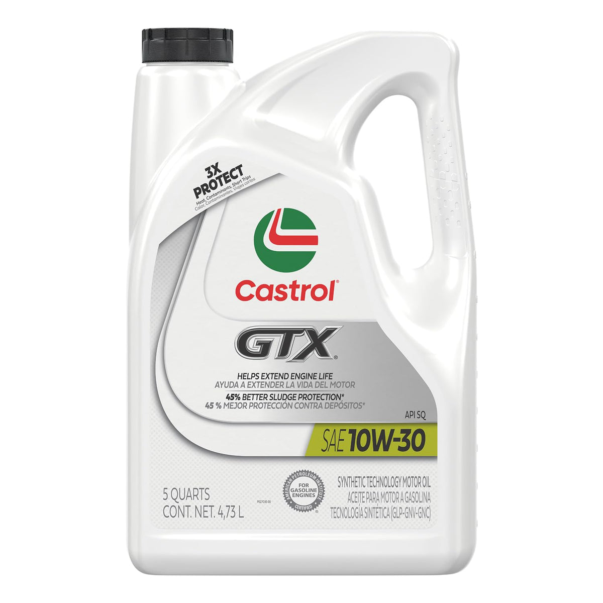 10W-30 Conventional Motor Oil, 5 Quarts V7961