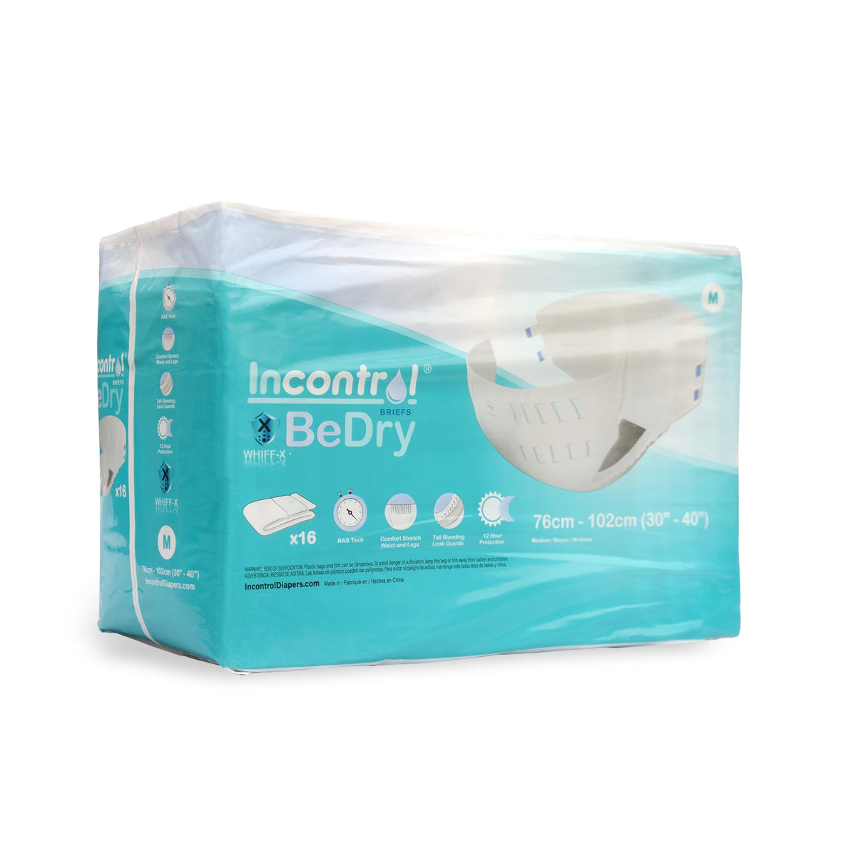 Medium 16 Count Maximum Absorbency Incontinence Briefs M426453