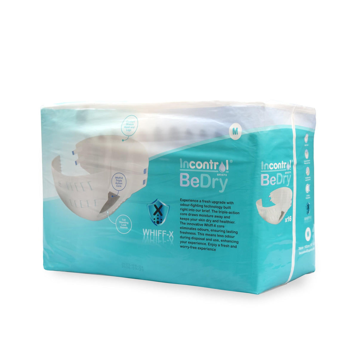 Medium 16 Count Maximum Absorbency Incontinence Briefs M426453