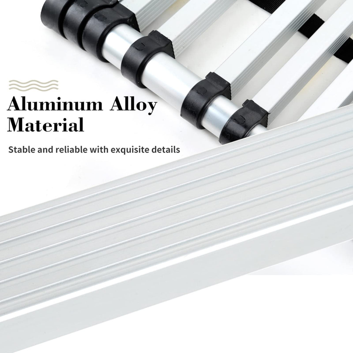 Aluminum Telescopic Extension Ladder 8.5ft-20.3ft Non-Slip V10627
