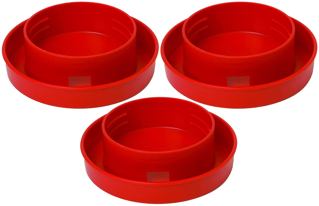 Quail Waterer Base 1 Quart Screw On Narrow Channel Pack of 3 G382876