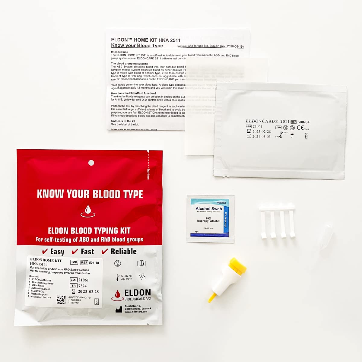 Home Blood Typing Kit L641