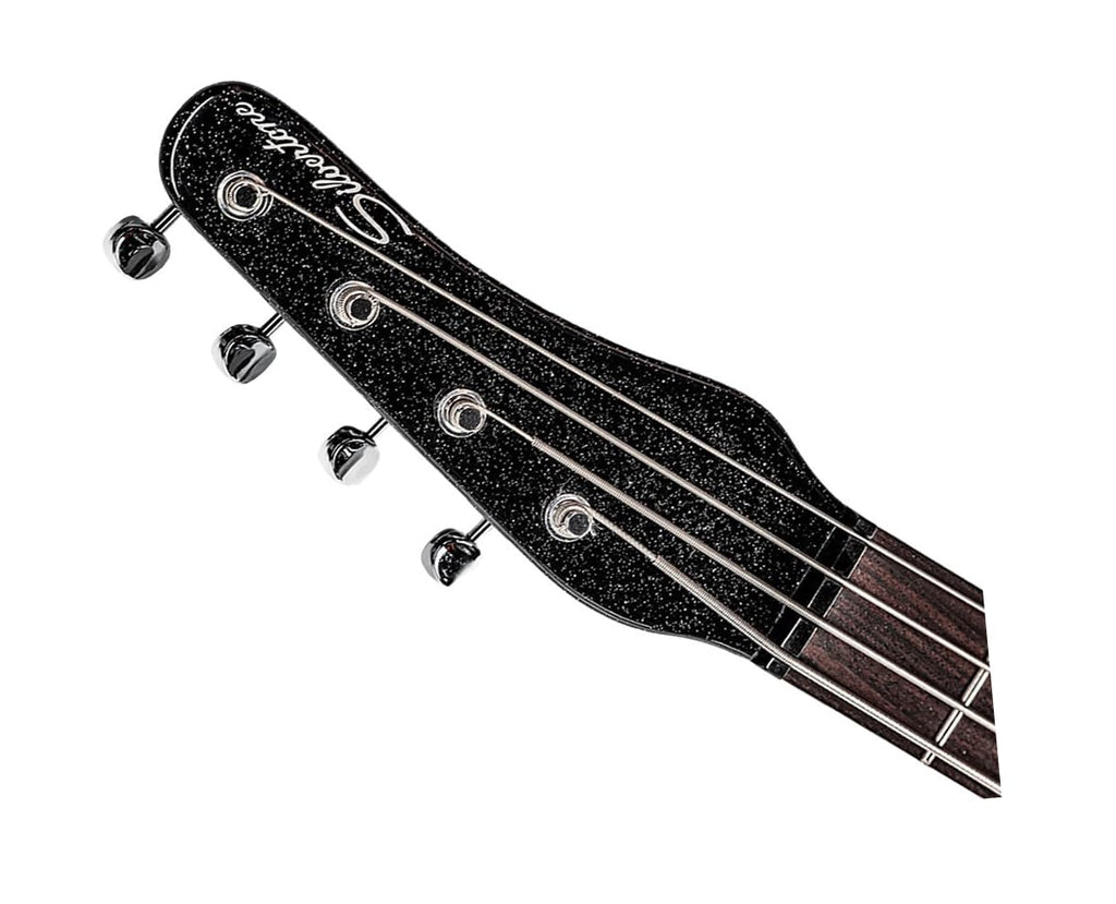 Black Silver Flake Short Scale Bass D3433