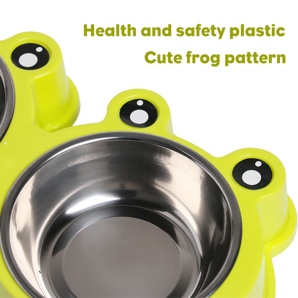 Stainless Steel Non-Slip Double Pet Feeder Q21033