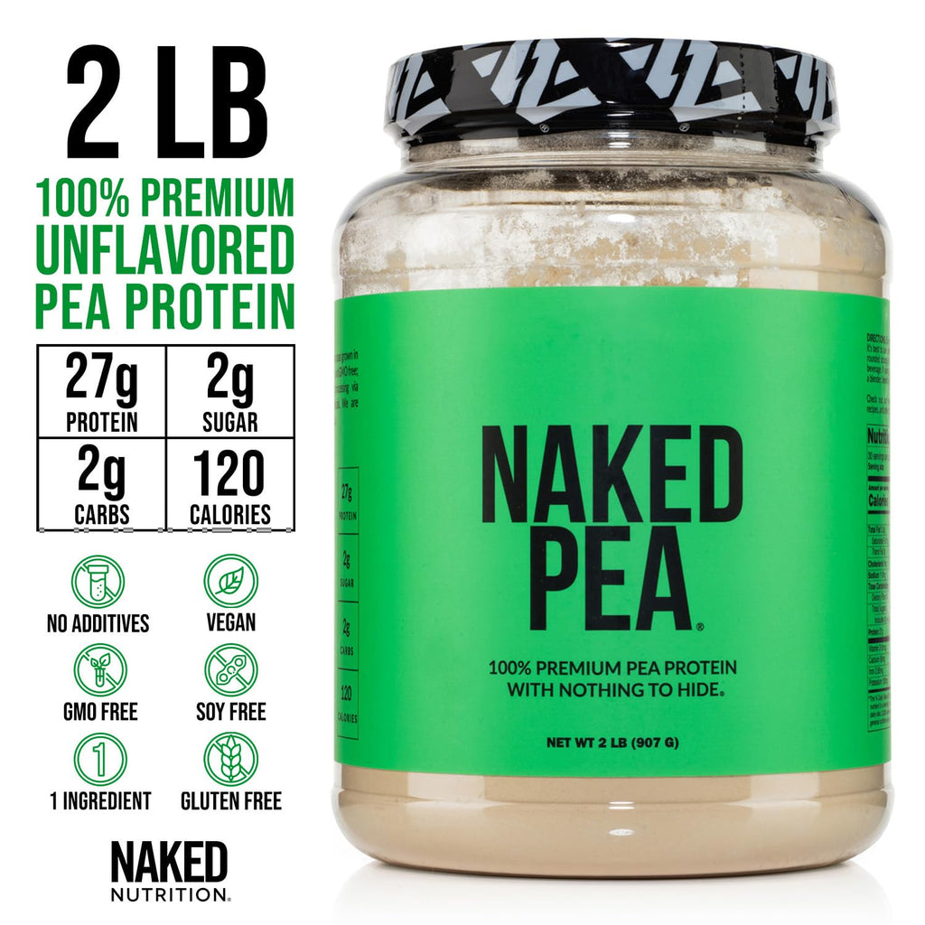 Pea Protein Powder 2LB and Powdered Peanut Butter 1.5LB Vegan Non-GMO Gluten Free H931535
