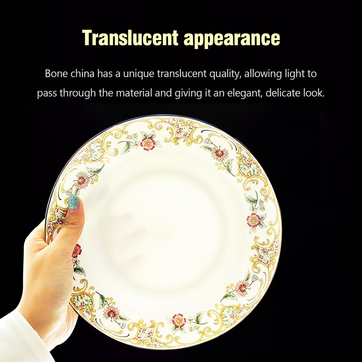 Bone China 12-Piece Dinnerware Set F272488
