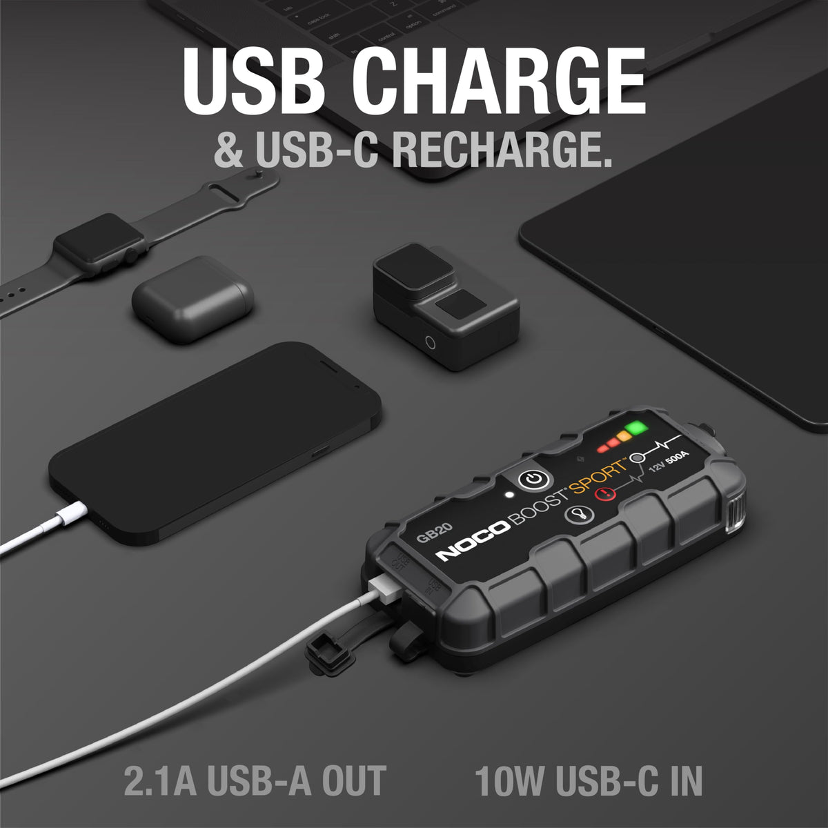 500A 12V Lithium Battery Jump Starter U44306