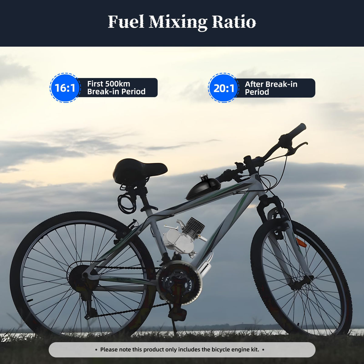 2 Stroke Air-Cooling Bicycle Motor Kit A282