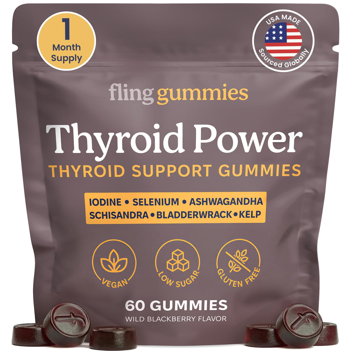 Thyroid Support Gummies 60 Count U862