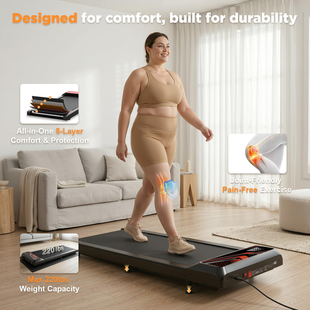 2.5HP Portable Compact Treadmill with Incline and Remote Y91438