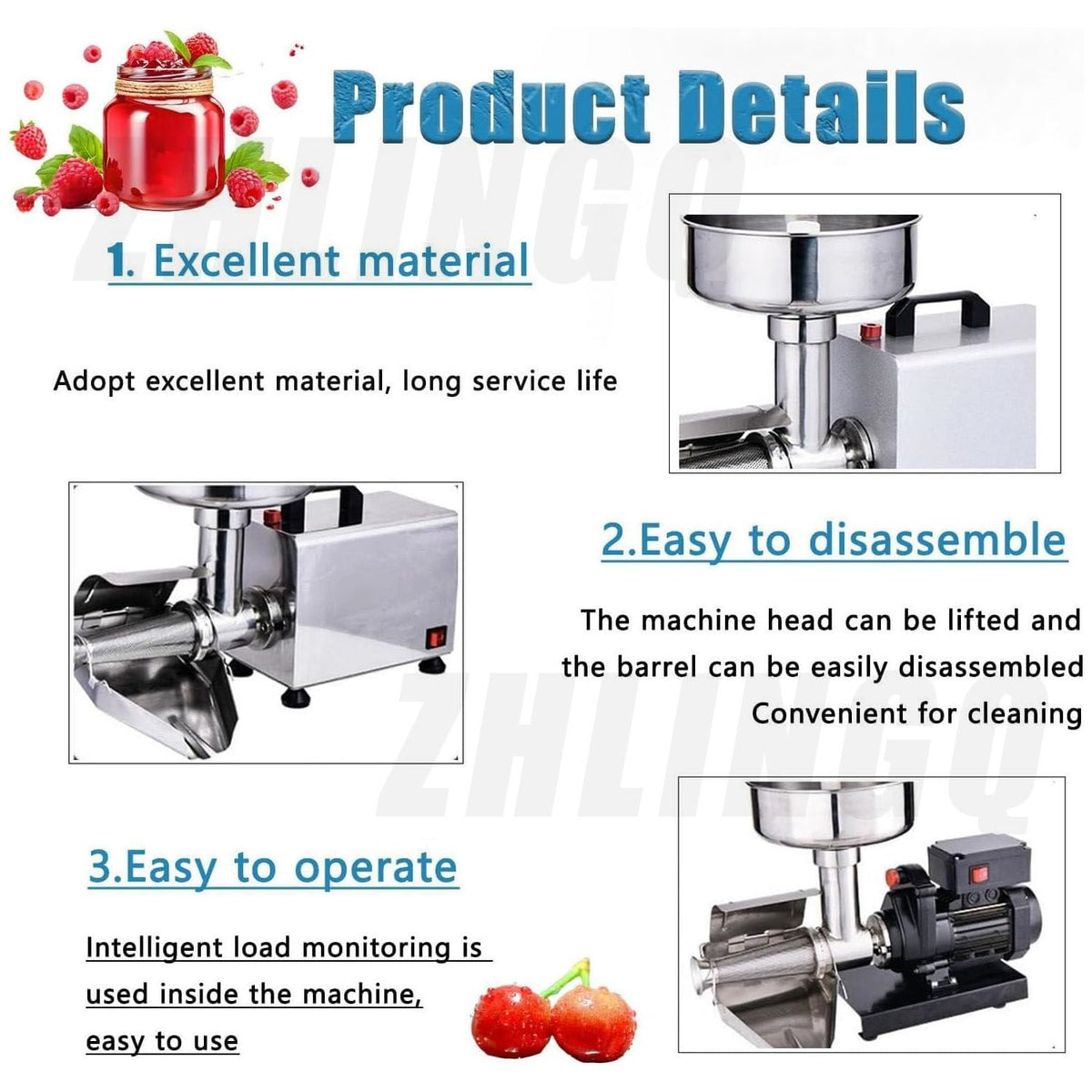 450W Stainless Steel Tomato Strainer Machine W23873
