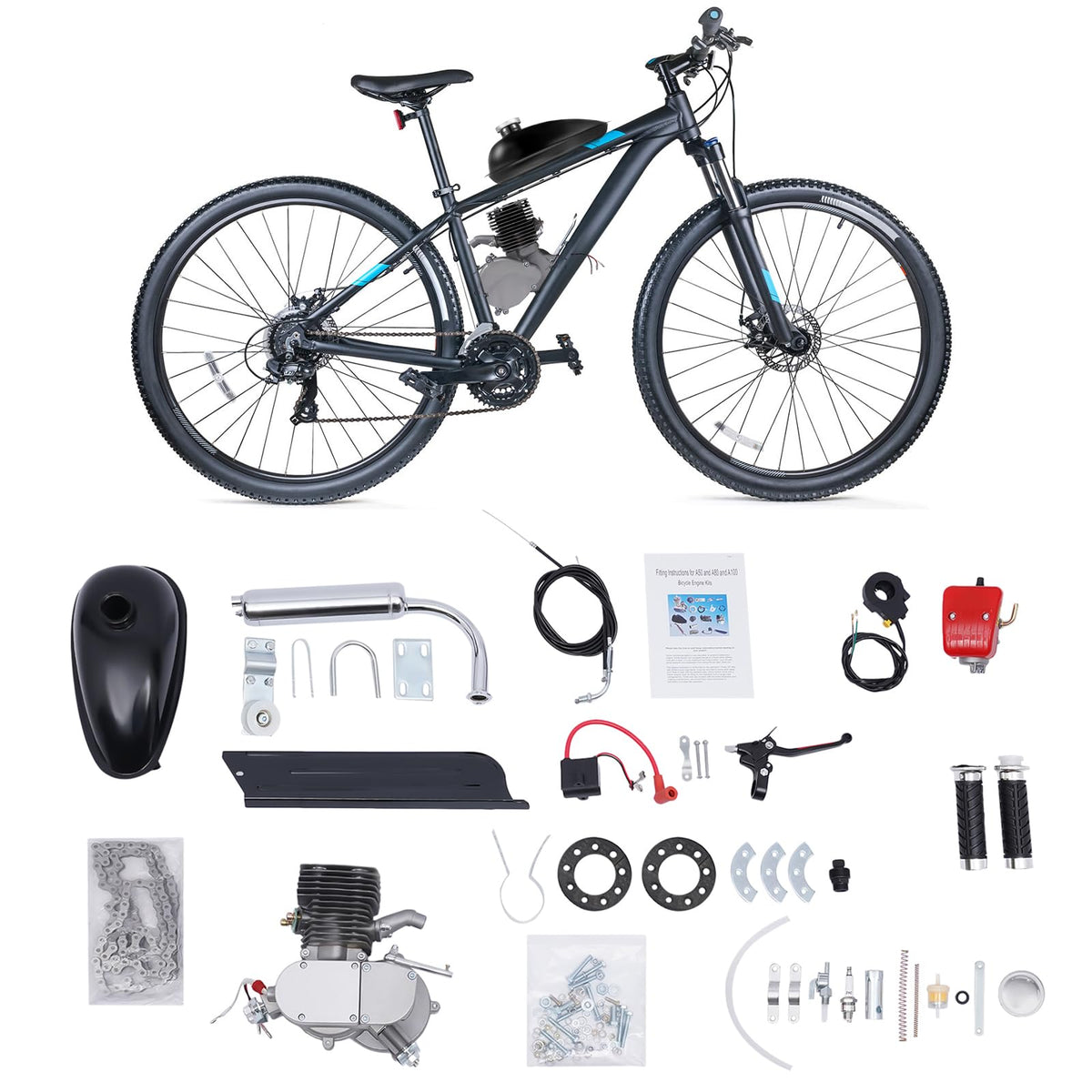2 Stroke Air-Cooling Bicycle Motor Kit A282