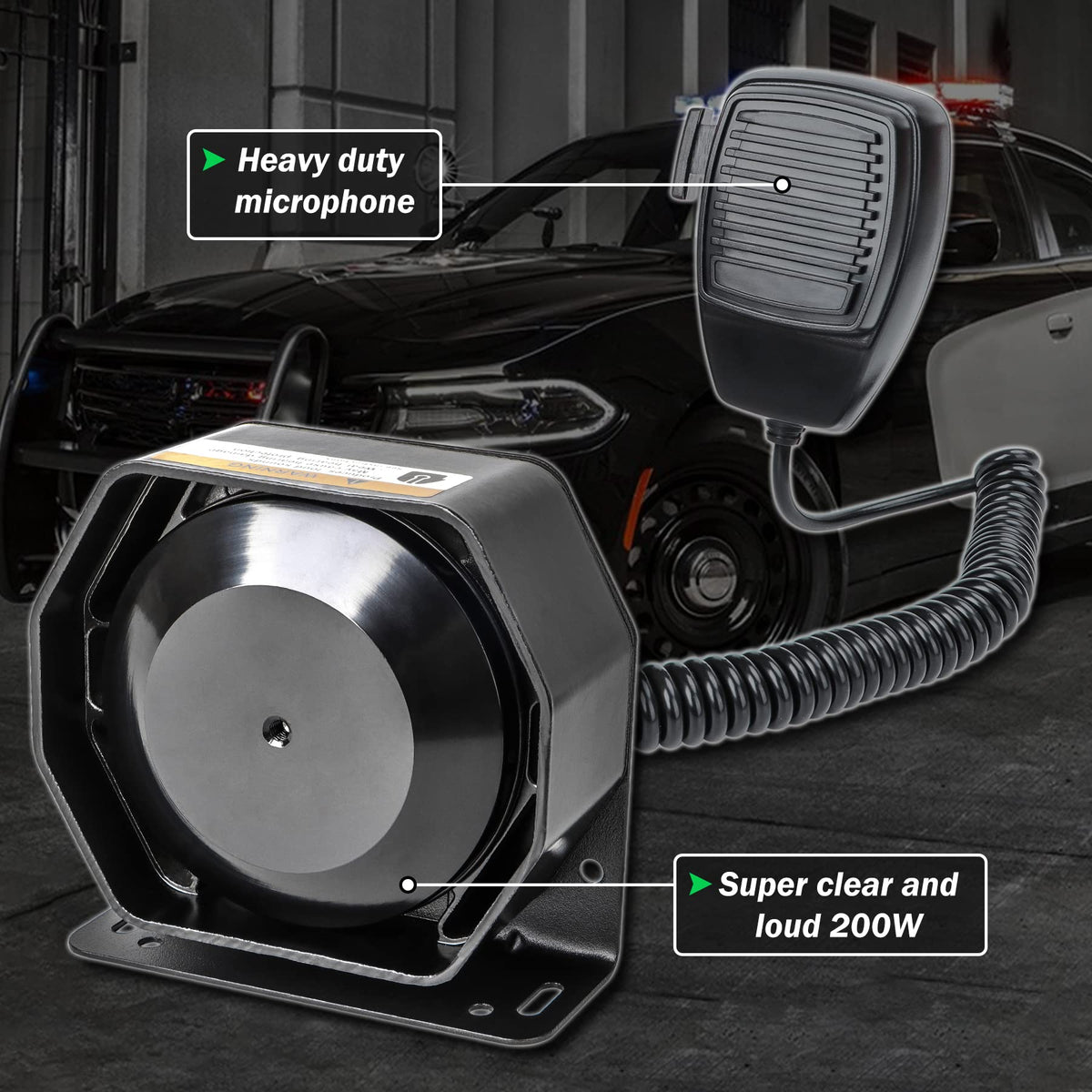 8 Tones Emergency Siren PA System P728882