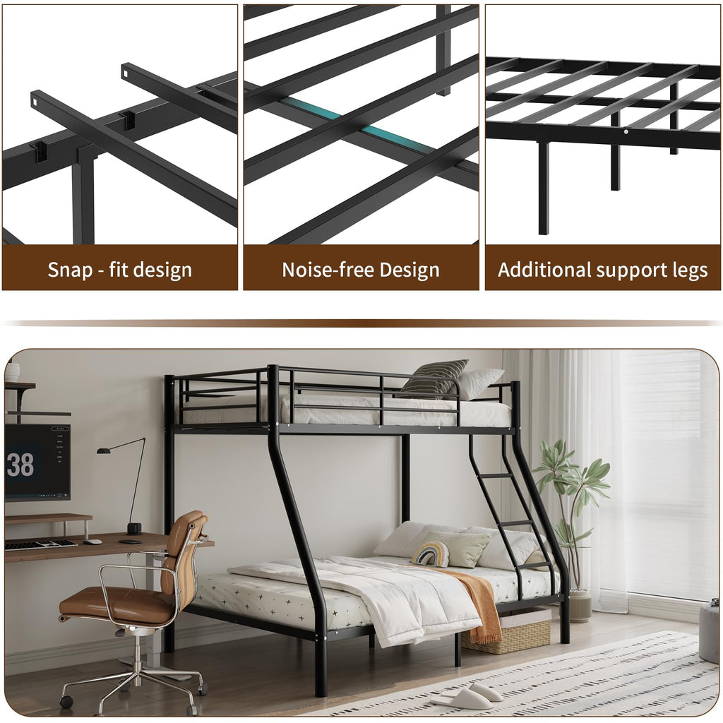 Twin Over Full Size Metal Bunk Beds R30907