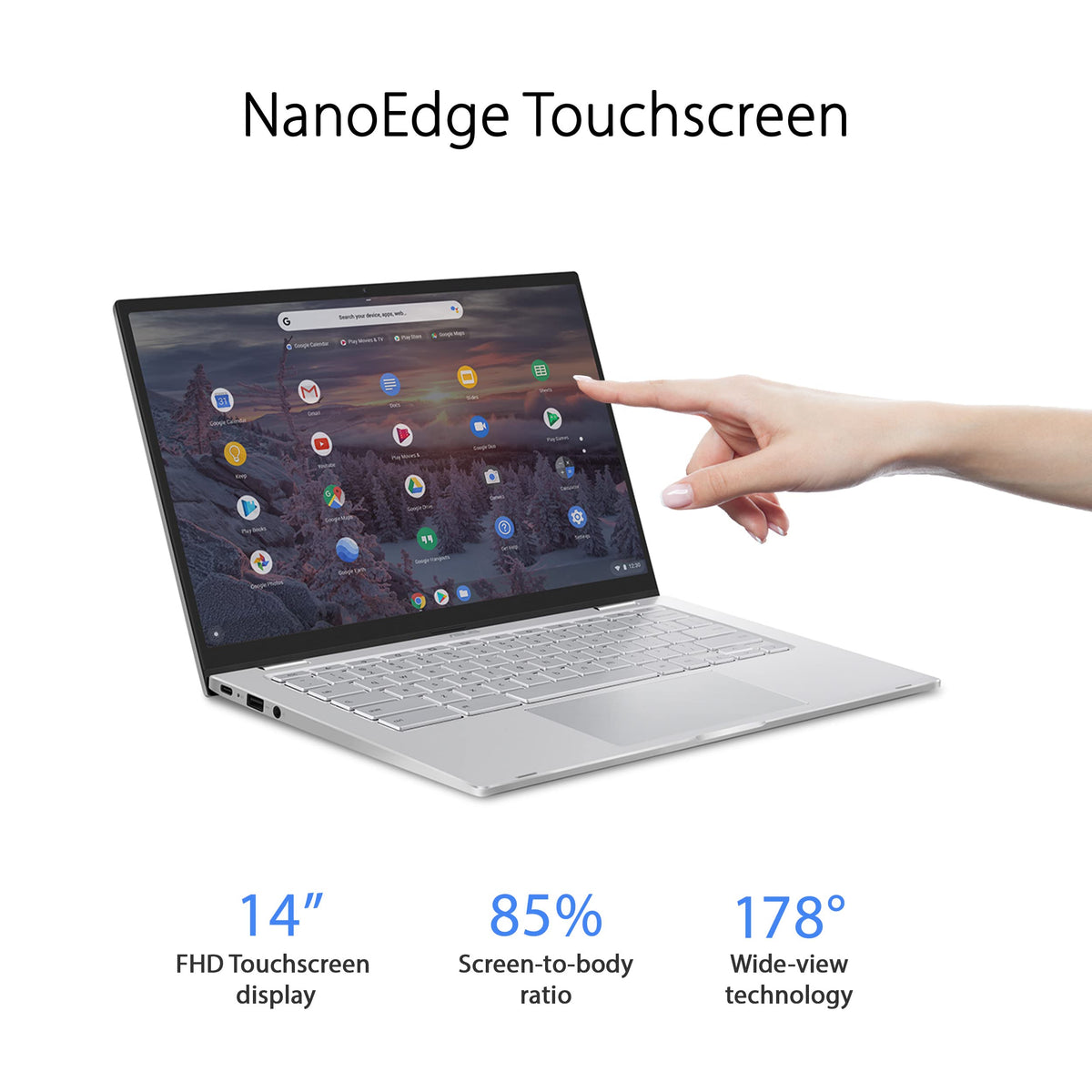 14" FHD Touch Screen Chromebook Laptop W48846