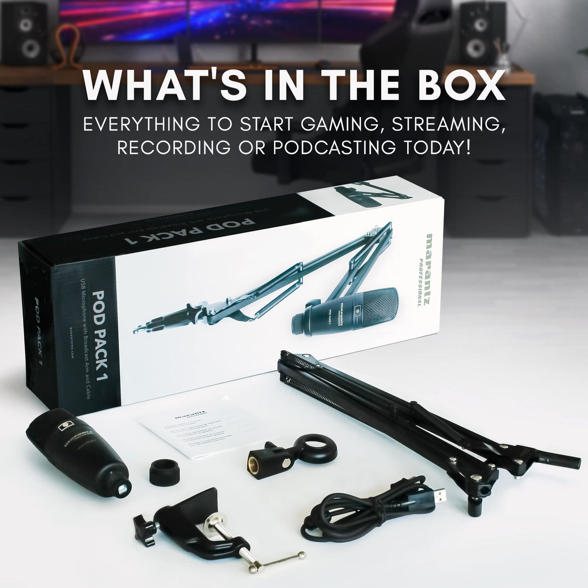 USB Microphone with Boom Arm D589602