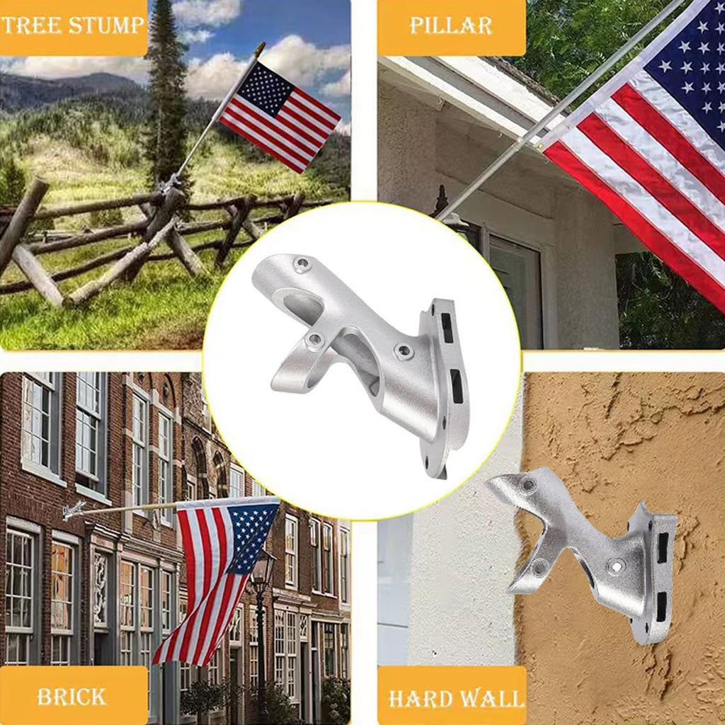 Wall Mount Heavy Duty Outdoor Flag Pole Holder Bracket Y509