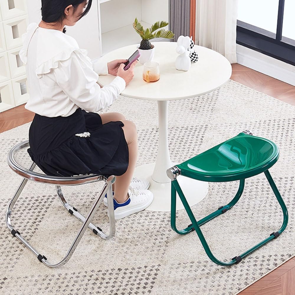 Black Acrylic Folding Chair J2506