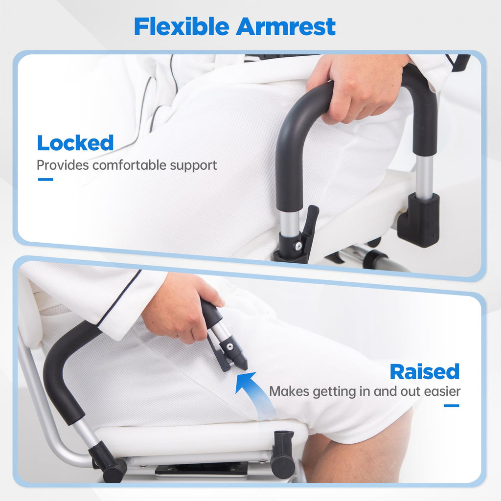 Sliding Shower Chair Tub Transfer Bench with Swivel Seat N792