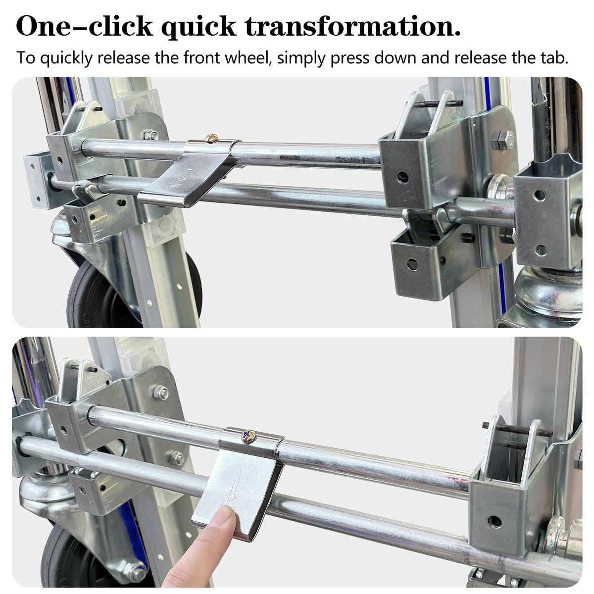 Convertible Hand Truck Dolly Cart with 4 Wheels 1000 Lbs X67889