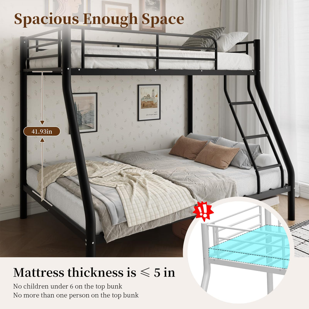 Twin Over Full Size Metal Bunk Beds R30907