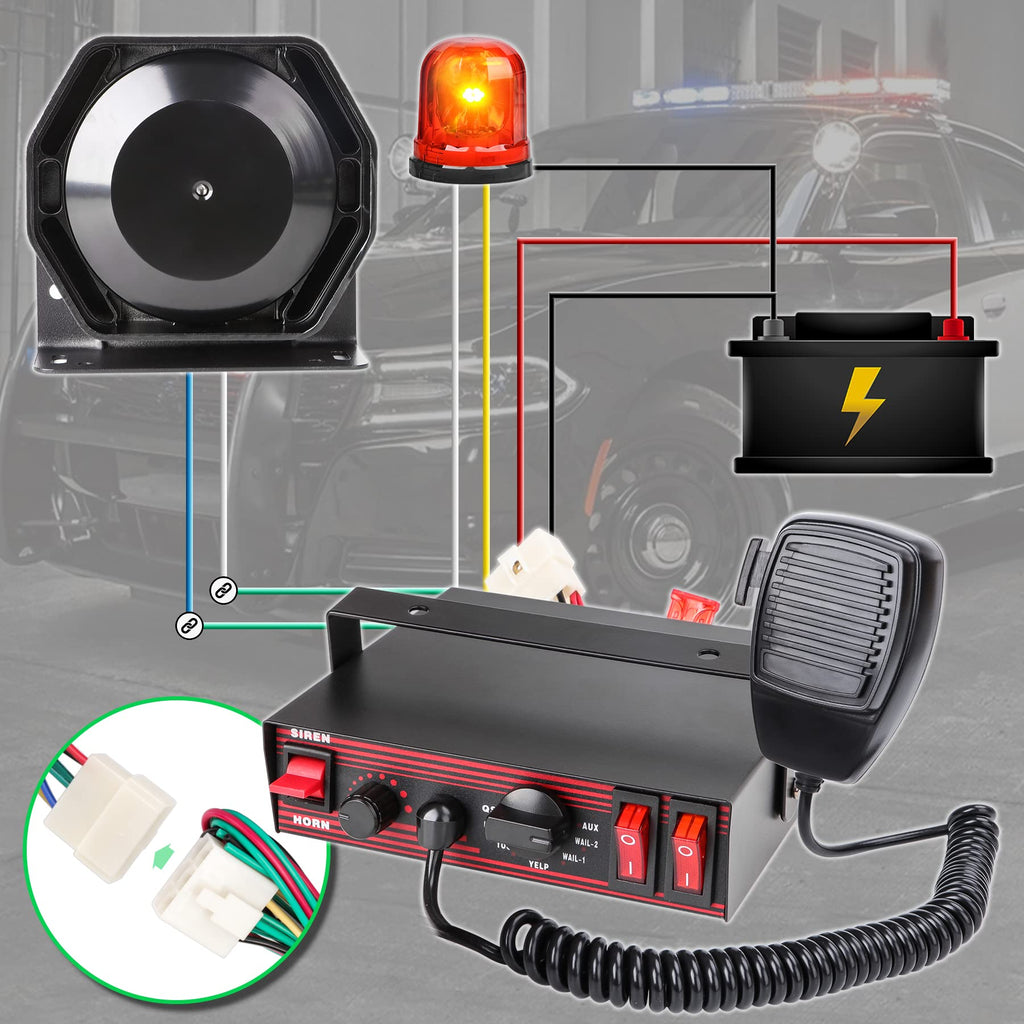 8 Tones Emergency Siren PA System P728882