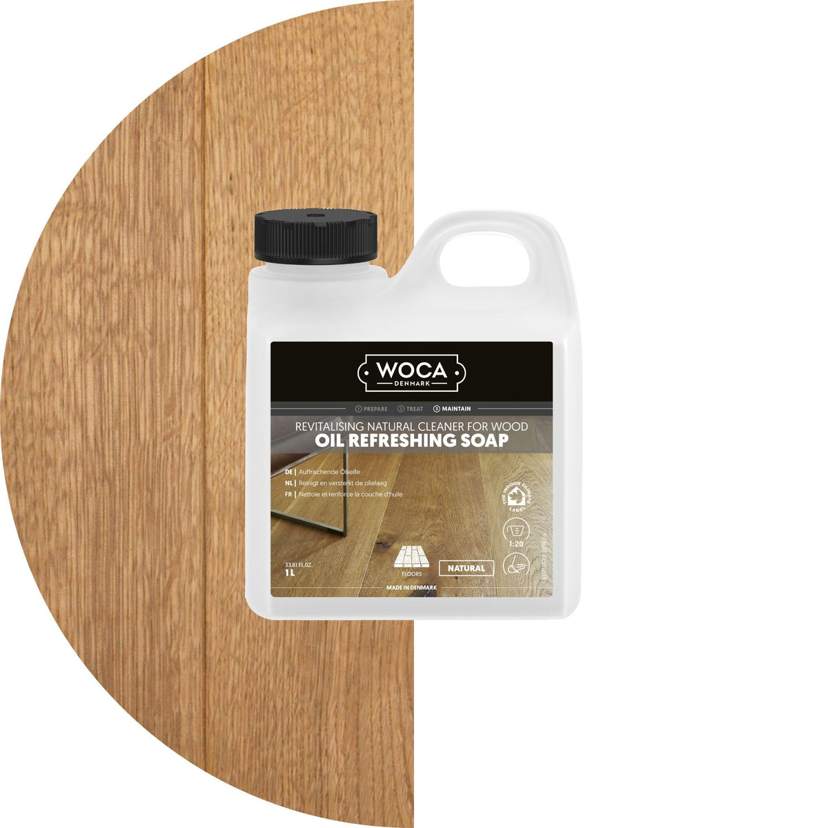 Natural 1L Plant-Based Oil Soap Wood Floor Cleaner A633321