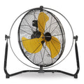 20 Inch Heavy Duty Industrial Metal Floor Fan with Dual 720° Rotation, 3 Speeds Y99275