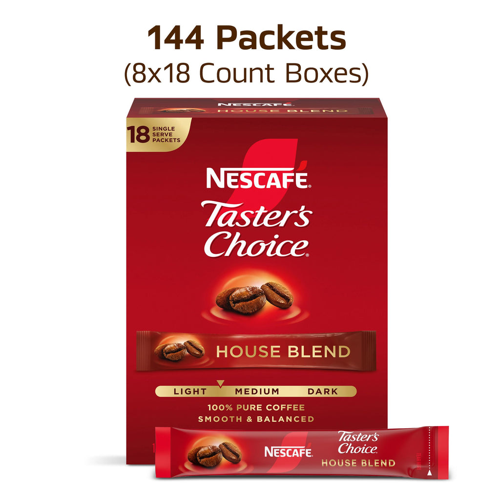 Instant Coffee Packets Light Medium Roast 144 Packets O32368