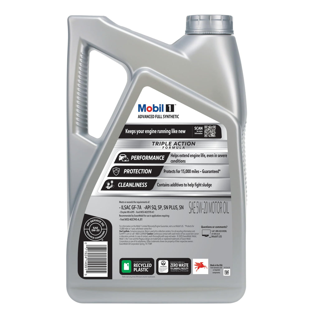 Full Synthetic 5W-20 Motor Oil 5 Quart Z812