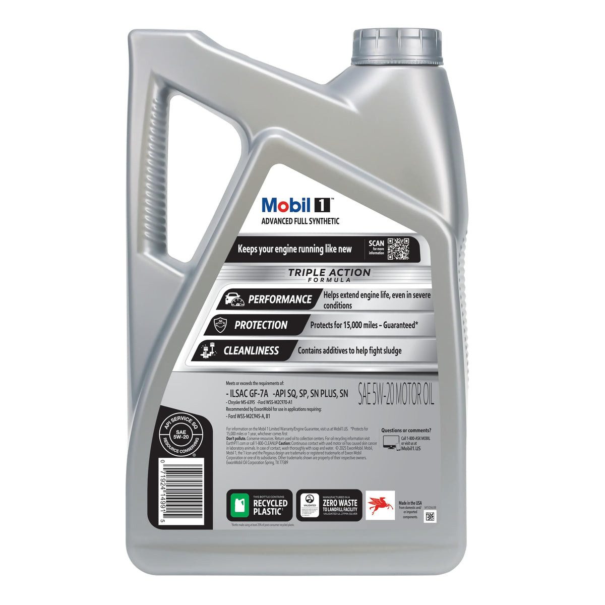 Full Synthetic 5W-20 Motor Oil 5 Quart Z812