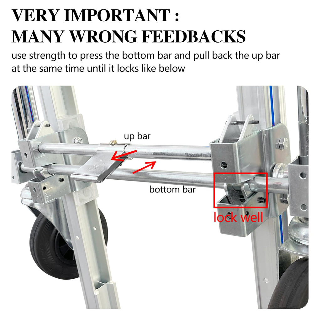 Convertible Hand Truck Dolly Cart with 4 Wheels 1000 Lbs X67889